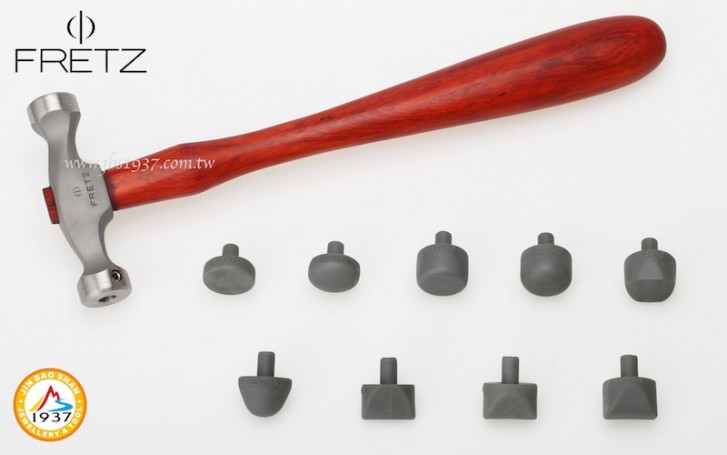 鍛造鐵鎚鉆具-美國 FRETZ 造型鎚-美國Fretz 可更換式硬膠鎚（小）-007