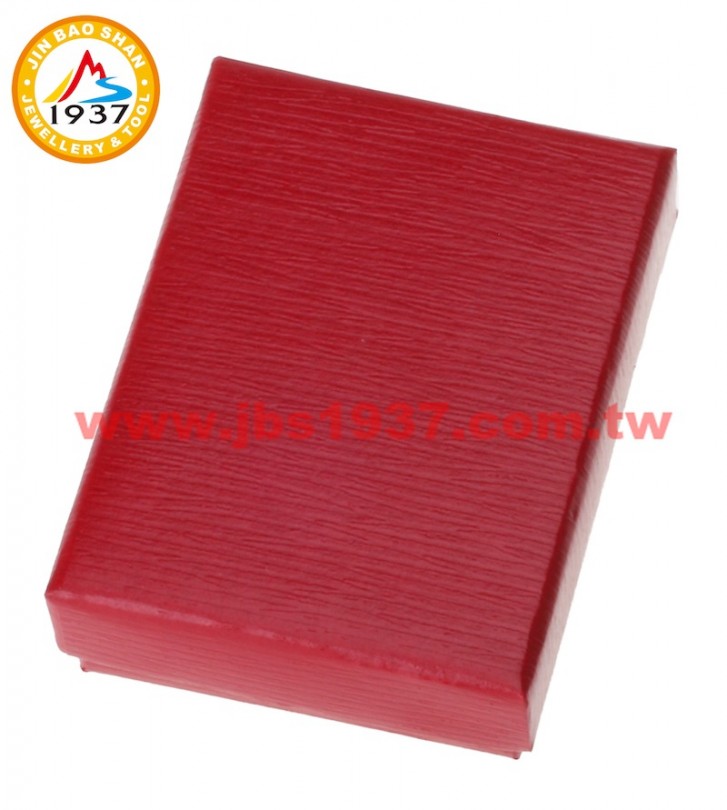 飾品紙盒系列-素面紙盒系列-水波紋紅- 項鏈、戒指盒（808）