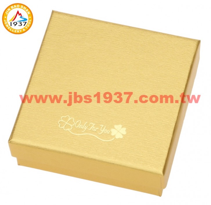 飾品紙盒系列-素面紙盒系列-夢幻金幸運草- 項鏈、戒指盒（804）