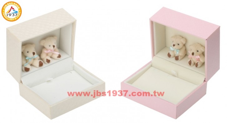 珠寶包裝錦盒-甜美小熊系列-小熊系列 - 對鍊盒