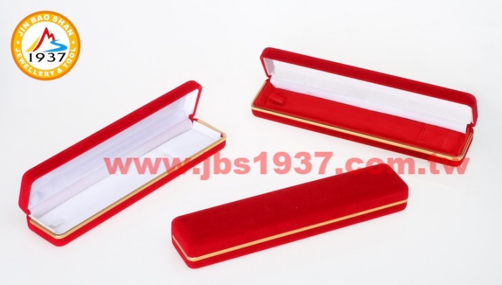 珠寶包裝錦盒-金色年代紅絨布系列-金色年代紅絨布- 手鍊盒