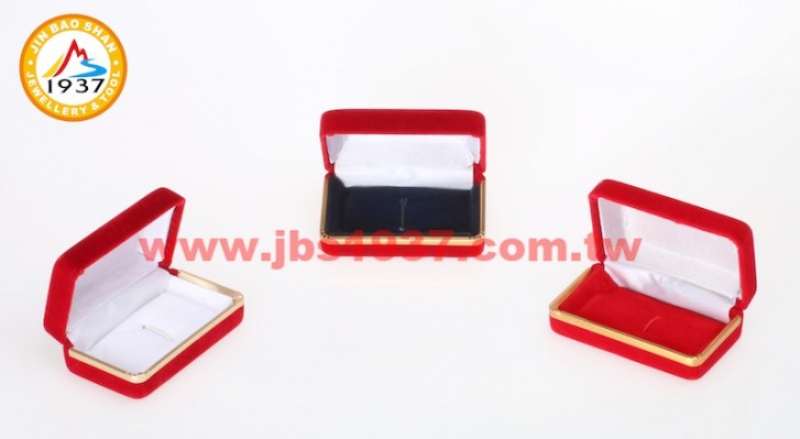 珠寶包裝錦盒-金色年代紅絨布系列-金色年代紅絨布- 別針盒（小）