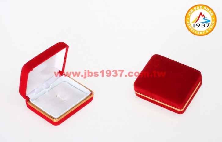 珠寶包裝錦盒-金色年代紅絨布系列-金色年代紅絨布- 袖扣盒