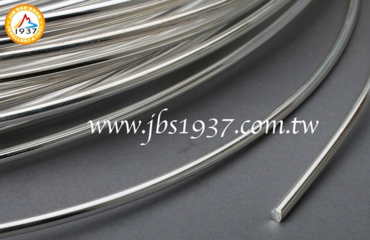金屬零件原料-925.999銀片銀線 /銅片-4.0mm - 925、999銀線
