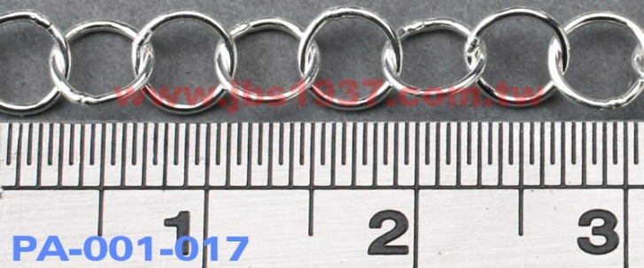 金屬零件原料-義大利925純銀鍊-圓形 925銀鏈 5.2mm（PA-001-017）