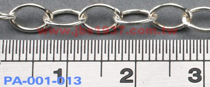 金屬零件原料-義大利925純銀鍊-菱形 925銀鏈 4.65 x 6.74mm（PA-001-013）