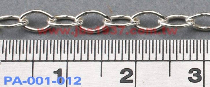金屬零件原料-義大利925純銀鍊-菱形 925銀鏈 3.65 x 5.75mm（PA-001-012）