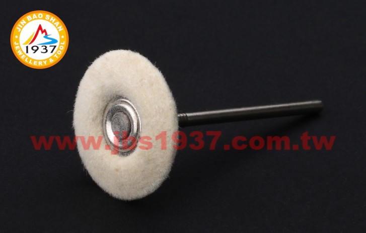 專用拋光材料-棉線、羊毛、布輪-硬羊毛輪 - 平飛碟型 - Ø22