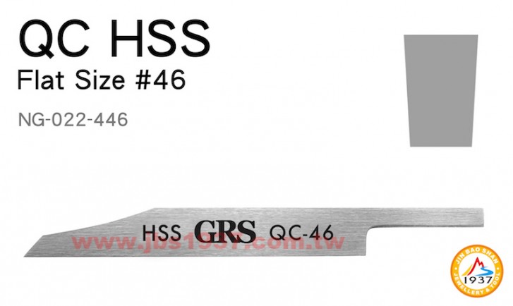 GRS系列產品-HSS 斜型平刀-HSS - 斜型平刀 F-46 - 2.2mm