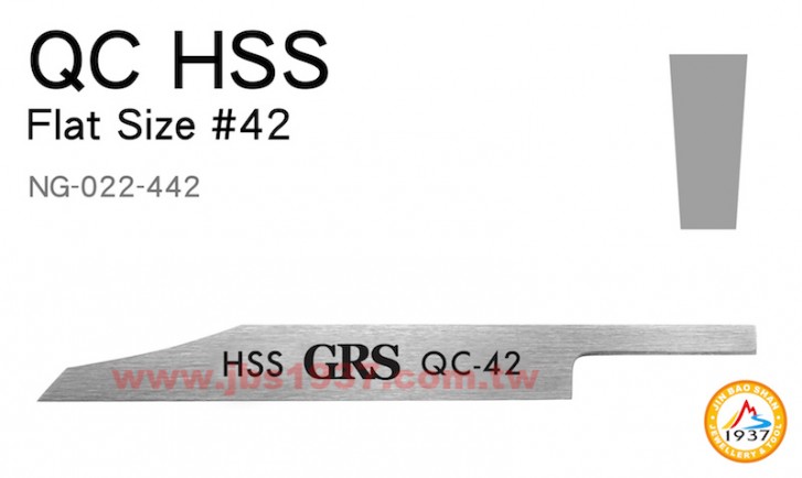 GRS系列產品-HSS 斜型平刀-HSS - 斜型平刀 F-42 - 1.4mm