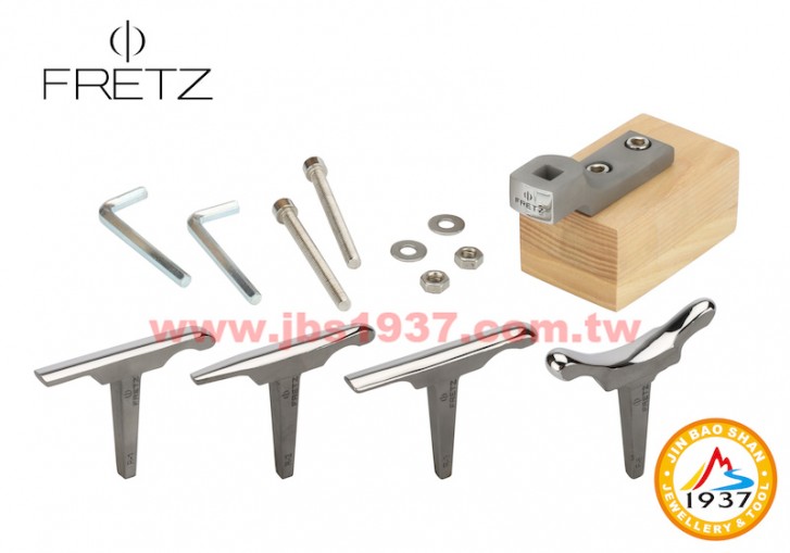 鍛造鐵鎚鉆具-美國 FRETZ 套裝組-美國 Fretz 戒指鍛敲套裝組#7 (NF-300-007)