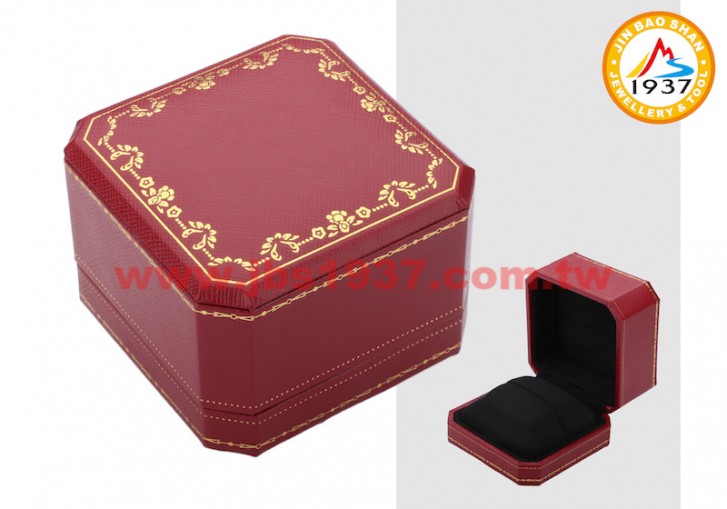 珠寶包裝錦盒-古典宮廷系列-古典宮廷 - 戒指盒 - 紅皮