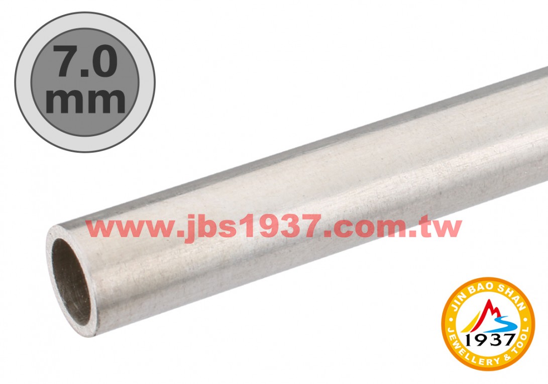 金屬零件原料-925銀管、方管-7.0mm - 925銀管