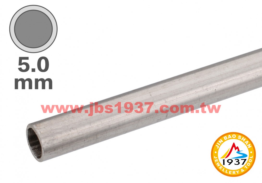 金屬零件原料-925銀管、方管-5.0mm - 925銀管