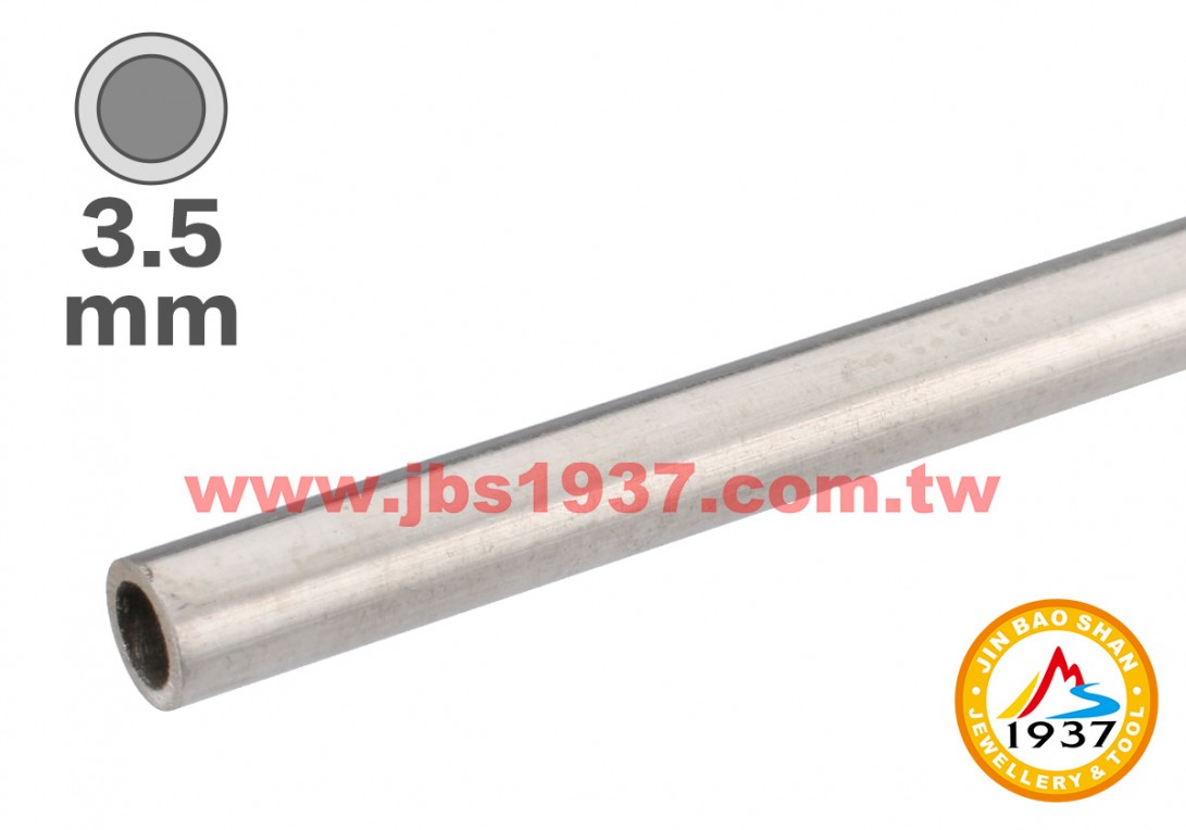 金屬零件原料-925銀管、方管-3.5mm - 925銀管