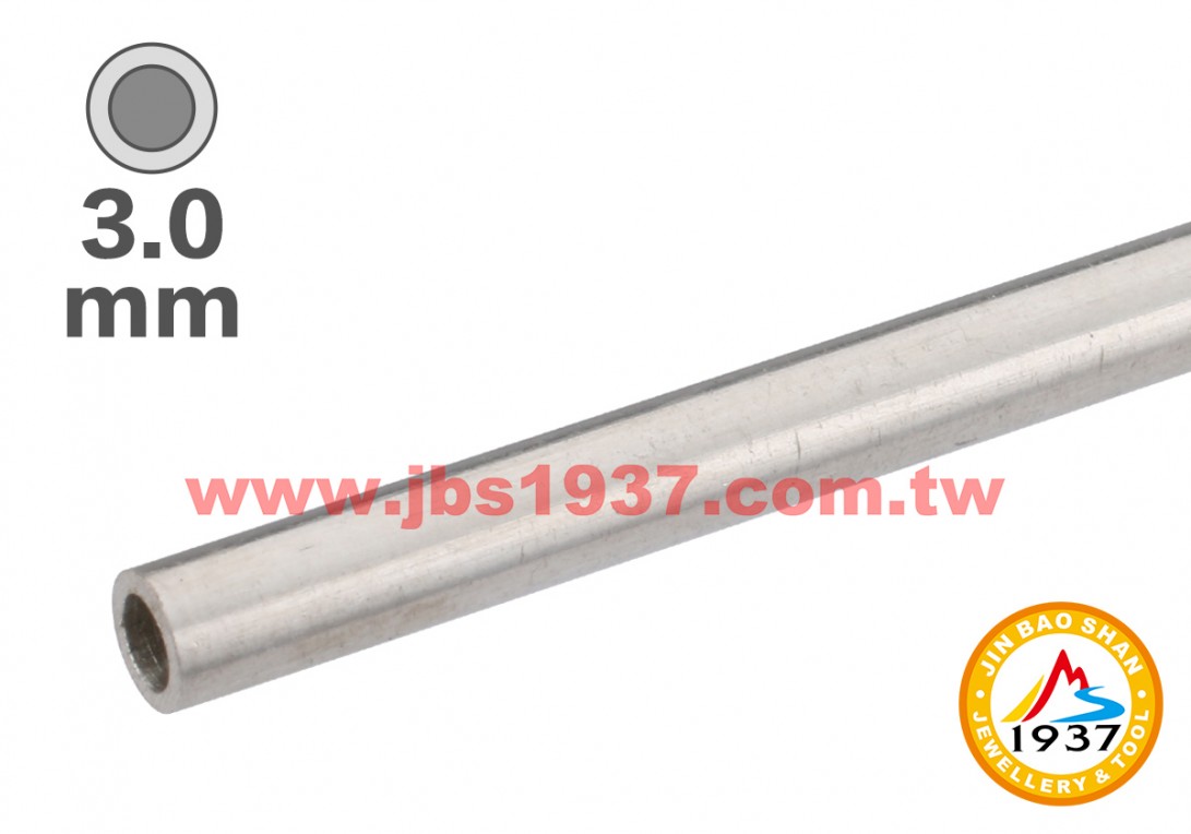 金屬零件原料-925銀管、方管-3.0mm - 925銀管