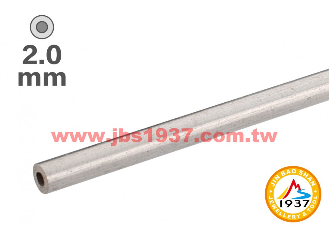 金屬零件原料-925銀管、方管-2.0mm - 925銀管