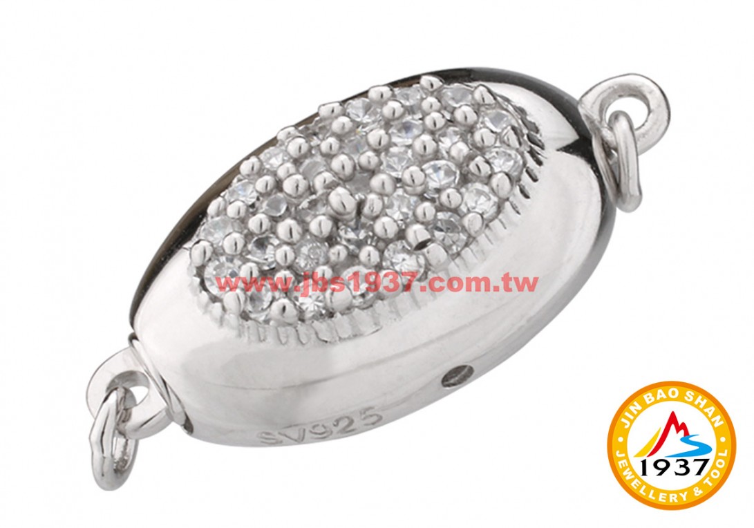 金屬零件原料-925銀珍珠項鍊扣頭-925珍珠項鍊扣頭- 329 - 單串
