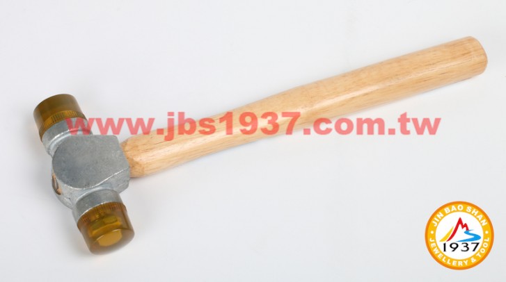 鍛造鐵鎚鉆具-軟性金工成型鎚具-雙頭硬橡膠槌 - 大